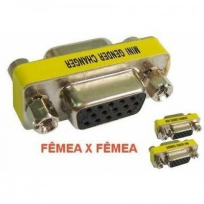 Adaptador Emenda Db15/ Vga Femea / Femea